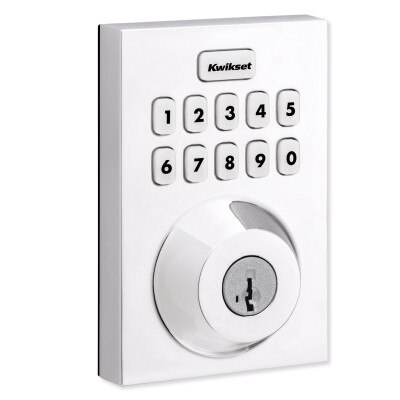 Kwikset Home Connect 620 Smart Lock, Z-Wave 700 Long Range, Contemporary with Deadbolt, Polished Chrome